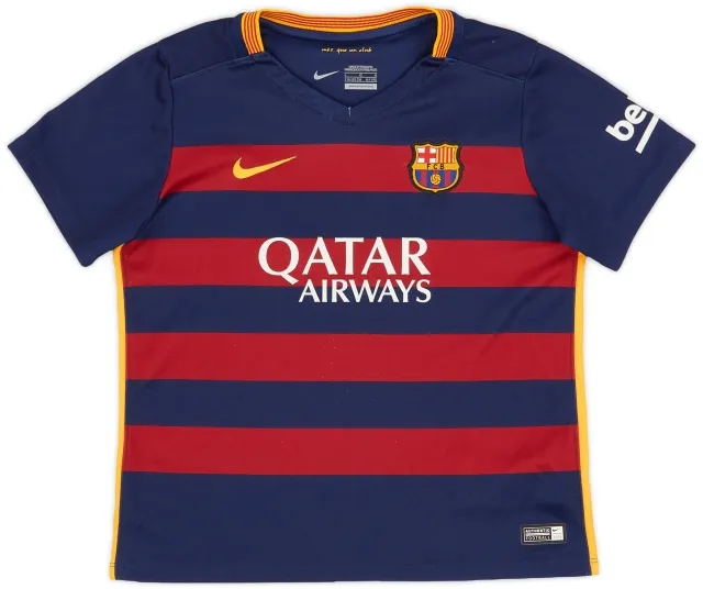 Nike 2015-16 Barcelona Home Shirt - 6/10 - (S.Boys)