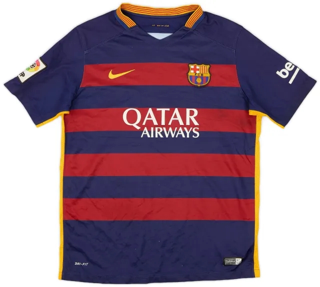 Nike 2015-16 Barcelona Home Shirt - 7/10 - (XL.Boys)