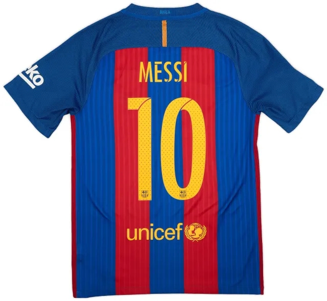 Nike 2016-17 Barcelona Home Shirt Messi #10 - 9/10 - (S)