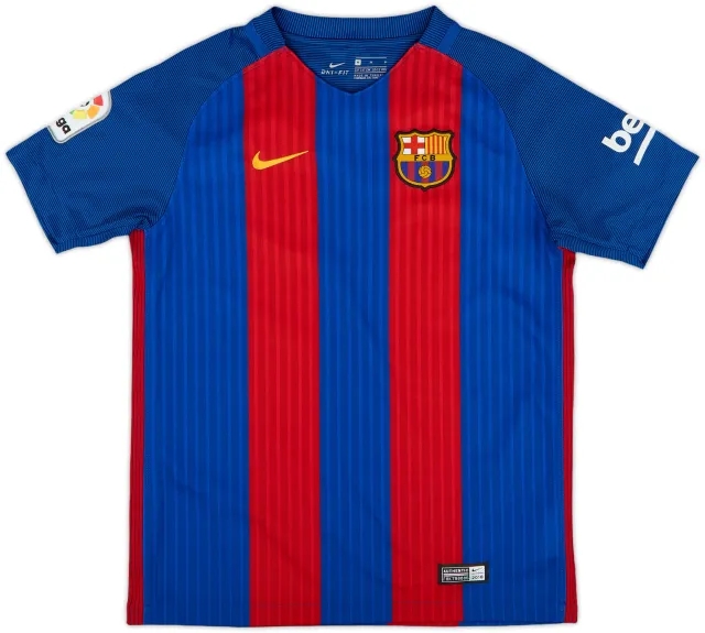 Nike 2016-17 Barcelona Home Shirt Messi #10 - 9/10 - (XL)