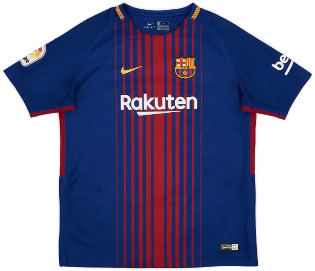 Nike 2017-18 Barcelona Home Shirt - 8/10 - (XL.Boys)