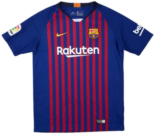 Nike 2018-19 Barcelona Home Shirt - 7/10 - (XL.Boys)