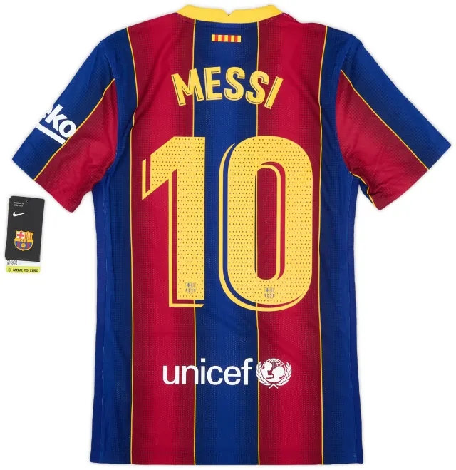 Nike 2020-21 Barcelona Home Shirt Messi #10 (XS)