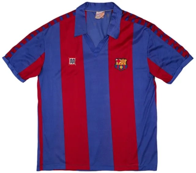 Meyba 1984-89 Barcelona Home Shirt - 8/10 - (L)