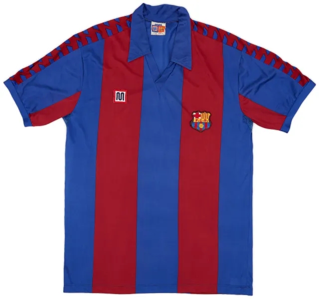 Meyba 1984-89 Barcelona Home Shirt - 10/10 - (L)