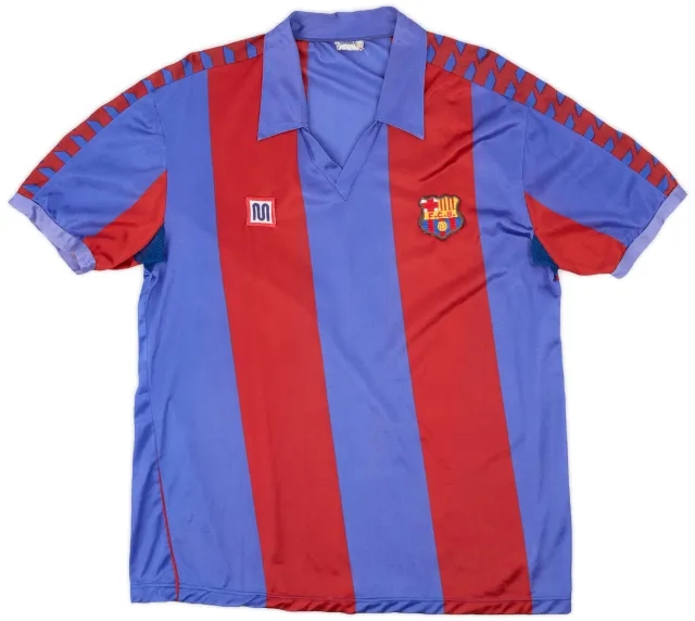 Meyba 1984-89 Barcelona Home Shirt - 7/10 - (XL)