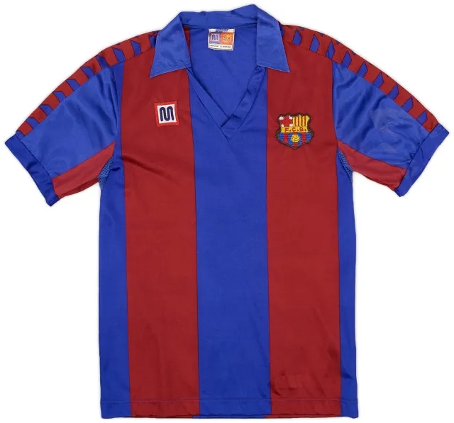 Meyba 1984-89 Barcelona Home Shirt - 8/10 - (Y)