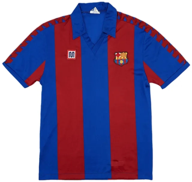Meyba 1984-89 Barcelona Home Shirt - 9/10 - (S)