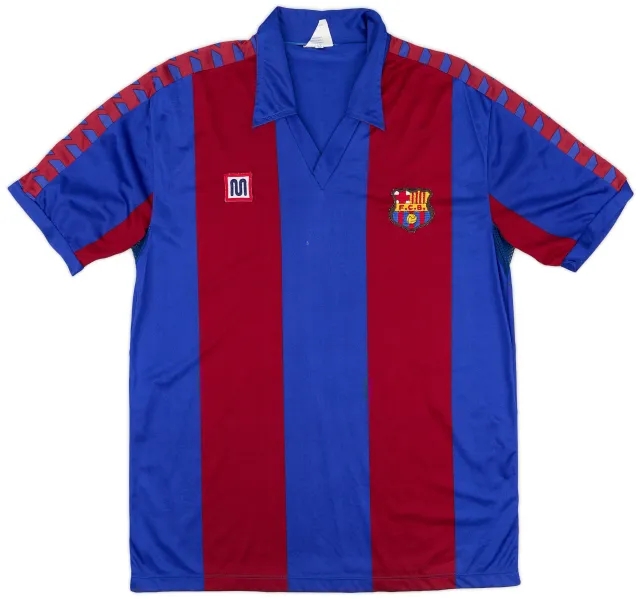 Meyba 1984-89 Barcelona Home Shirt - 8/10 - (L)