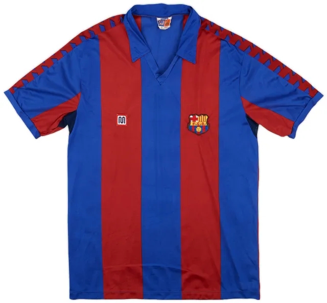 Meyba 1984-89 Barcelona Home Shirt - 7/10 - (L)
