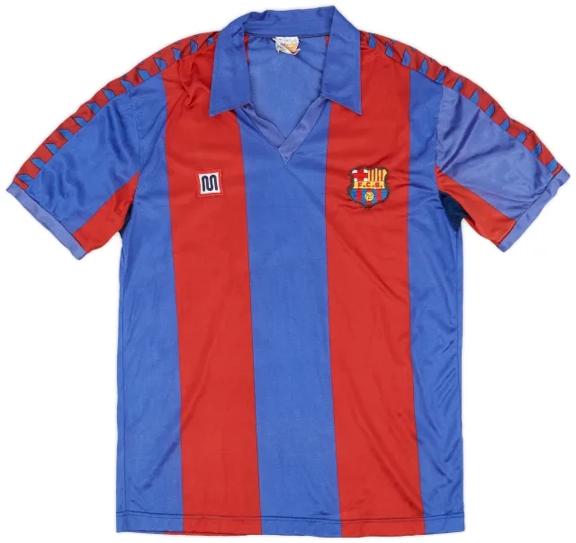 Meyba 1984-89 Barcelona Home Shirt - 8/10 - (M)