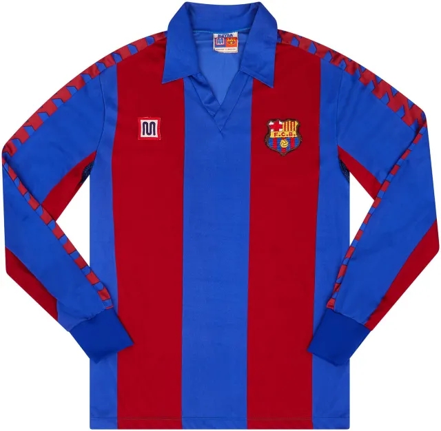 Meyba 1984-89 Barcelona Home L/S Shirt - 9/10 - (Y)