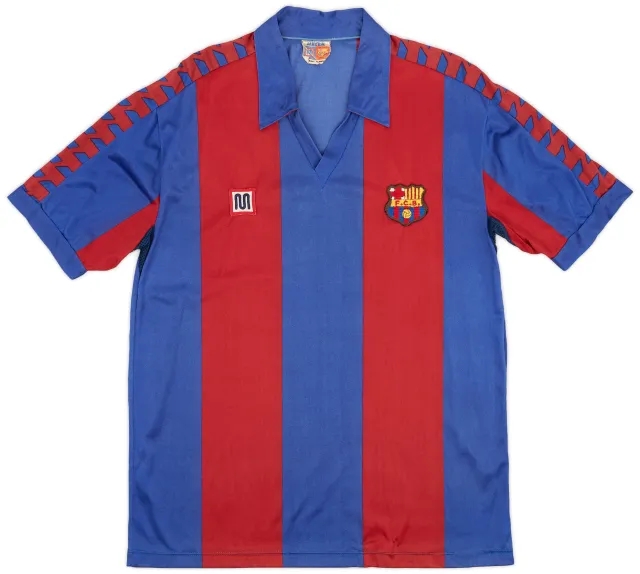 Meyba 1984-89 Barcelona Home Shirt - 9/10 - (L)