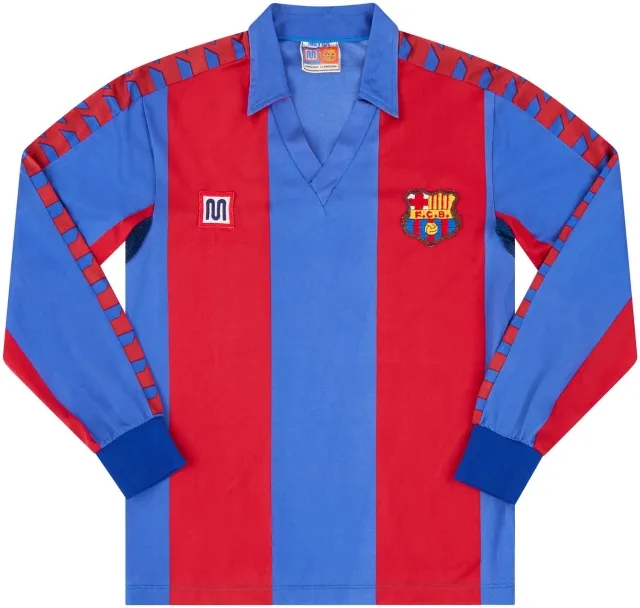 Meyba 1984-89 Barcelona Home L/S Shirt - 8/10 - (Y)