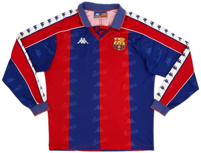Kappa 1992-95 Barcelona Home L/S Shirt - 6/10 - (S)