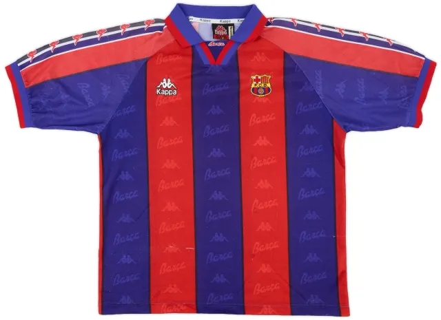 Kappa 1995-97 Barcelona Home Shirt - 7/10 - (L)