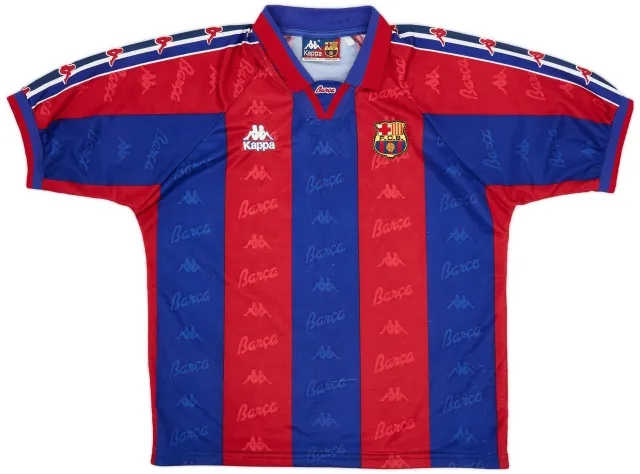 Kappa 1995-97 Barcelona Home Shirt - 7/10 - (XL)