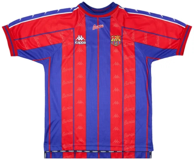 Kappa 1997-98 Barcelona Home Shirt - 9/10 - (XL)