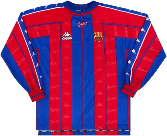 Kappa 1997-98 Barcelona Home L/S Shirt - 8/10 - (S)