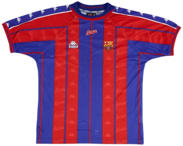 Kappa 1997-98 Barcelona Home Shirt - 6/10 - (L)