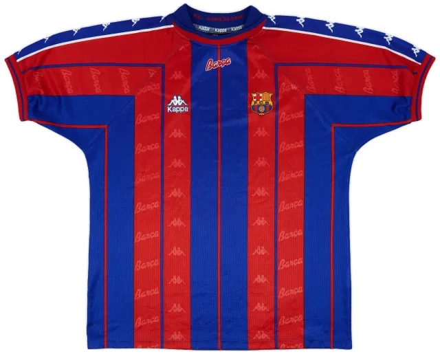 Kappa 1997-98 Barcelona Home Shirt - 8/10 - (XL)