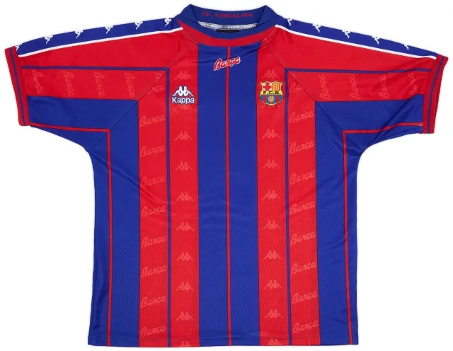 Kappa 1997-98 Barcelona Home Shirt - 8/10 - (XL)