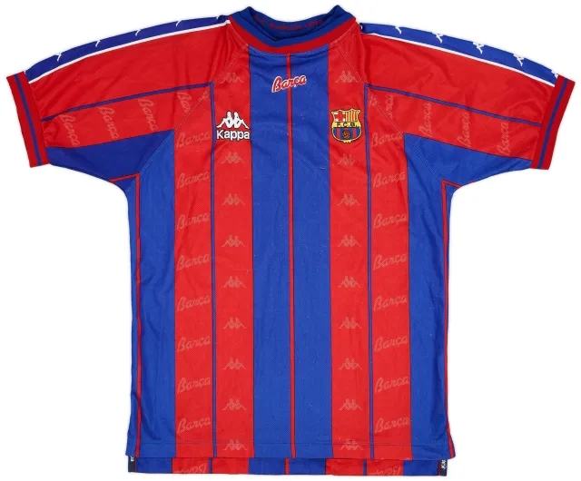 Kappa 1997-98 Barcelona Home Shirt - 8/10 - (L)