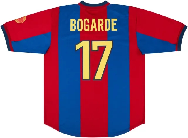 Nike 1998-99 Barcelona Match Issue Home Shirt Bogarde #17