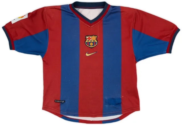 Nike 1998-00 Barcelona Basic Home Shirt - 9/10 - (XL)