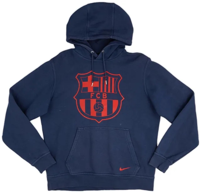 2014-15 Barcelona Nike Hooded Sweat Top - 7/10 - (M)