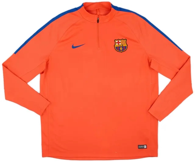 2016-17 Barcelona Nike 1/4 Zip Drill Top - 9/10 - (XXL)