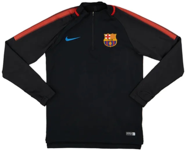 2017-18 Barcelona Nike 1/4 Zip Training Top - 7/10 - (S)