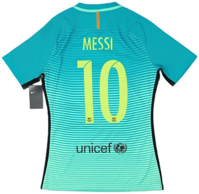 Nike 2016-17 Barcelona Authentic Third Shirt Messi #10 (M)
