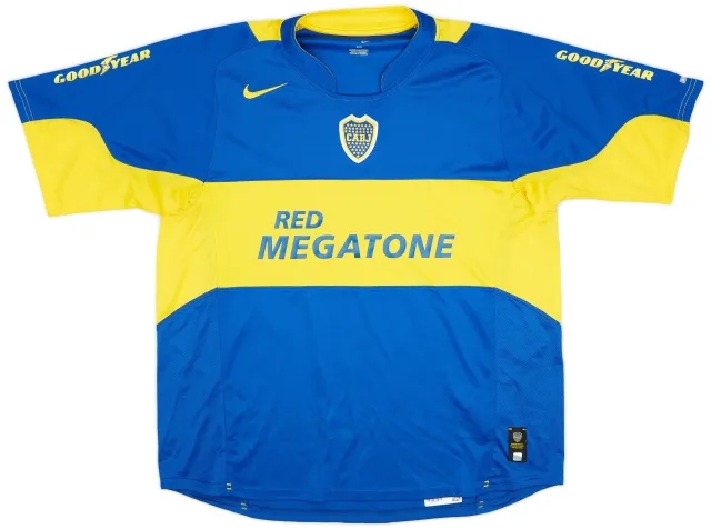 Nike Boca Juniors Mens SS Home Shirt 2005/06