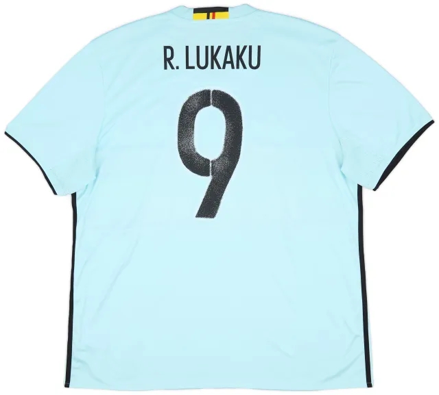 adidas 2016-17 Belgium Away Shirt Lukaku #9 - 8/10 - (XXL)