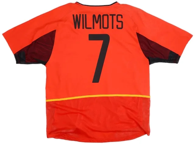 Nike 2002-04 Belgium Authentic Home Shirt Wilmots #7 - 7/10 - (M)