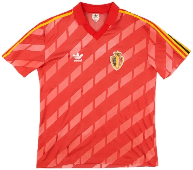 adidas 1986-90 Belgium Home Shirt - 6/10 - (M)