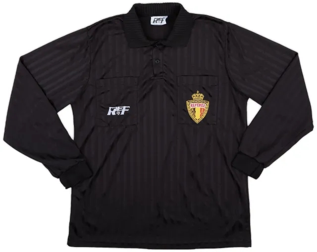 Training 1990s Belgium REF Referee L/S Shirt - 9/10 - (L)