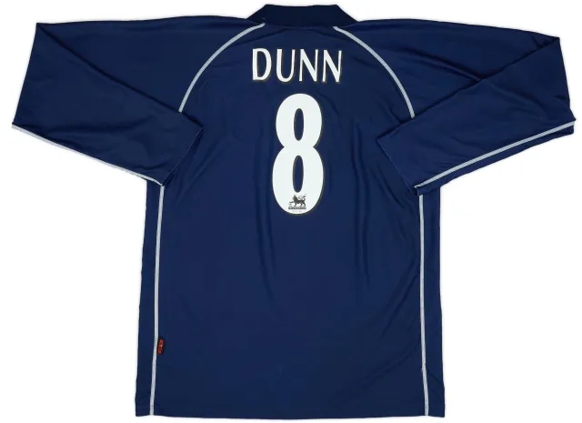 Kappa 2001-02 Blackburn Away L/S Shirt Dunn #8 - 8/10 - (XXL)