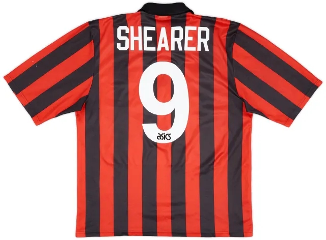 Asics 1992-94 Blackburn Away Shirt Shearer #9 - 6/10 - (XXL)