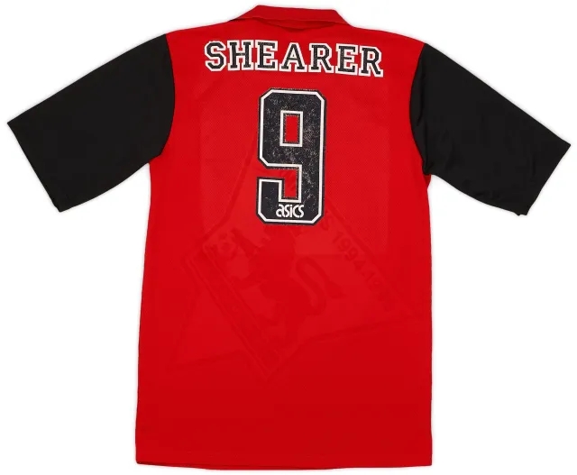 Asics 1995-96 Blackburn Away Shirt Shearer #9 - 6/10 - (S)
