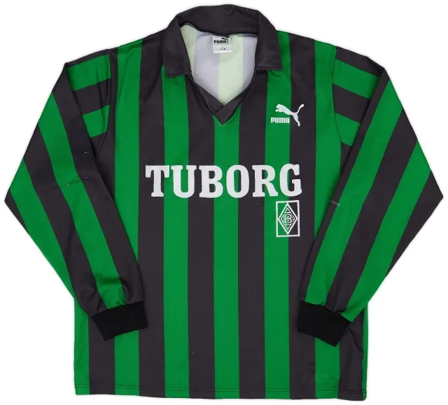 Puma 1990-92 Borussia Monchengladbach Away L/S Shirt - 8/10 - (L)