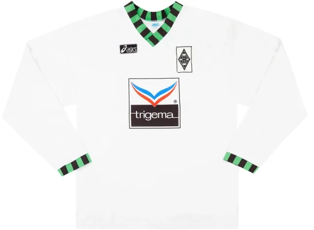Asics 1992-94 Borussia Monchengladbach Home L/S Shirt - 8/10 - (XL)