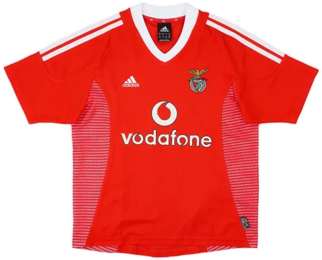 adidas 2002-03 Benfica Home Shirt - 7/10 - (L.Boys)