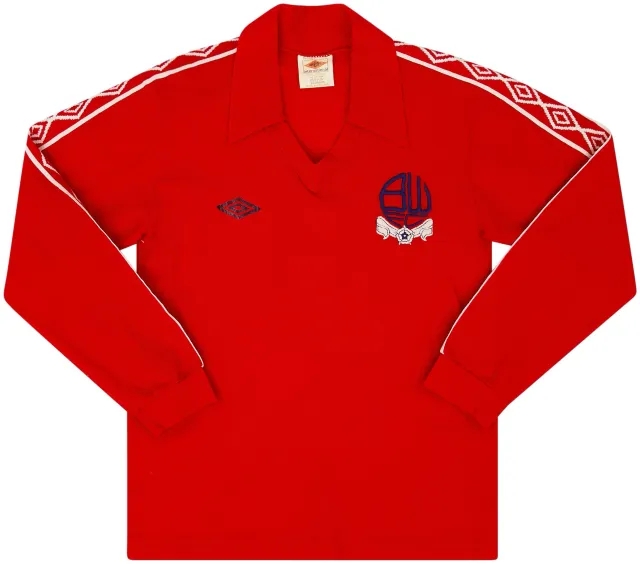 Umbro 1977-81 Bolton Away L/S Shirt - 9/10 - (S)
