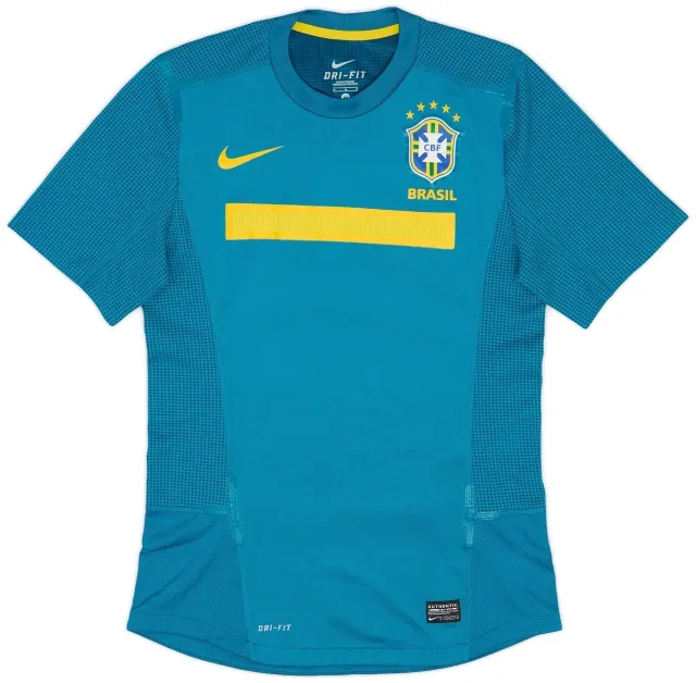 Nike 2011 Brazil Player Issue Away Shirt - 9/10 - (M)
