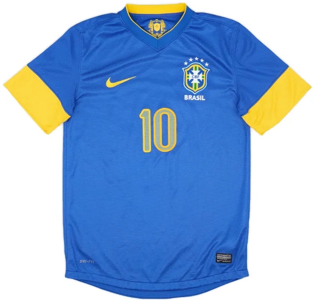 Nike 2012-13 Brazil Away Shirt #10 - 10/10 - (S)