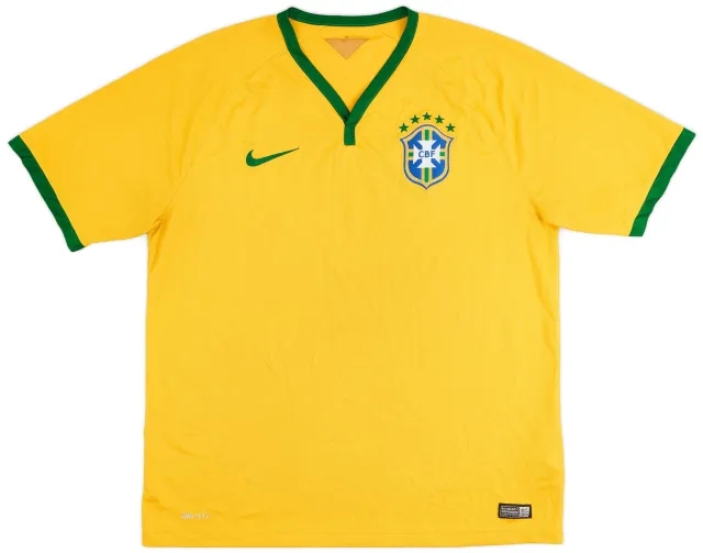 Nike 2014-15 Brazil Home Shirt - 7/10 - (XL)