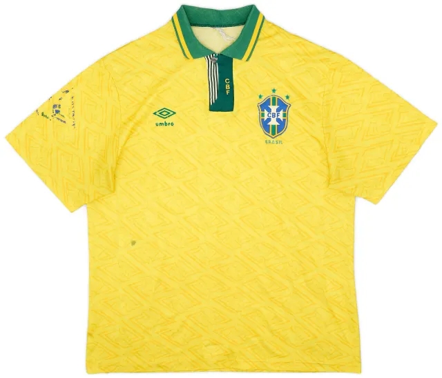 Umbro 1991-93 Brazil Home Shirt - 5/10 - (L)