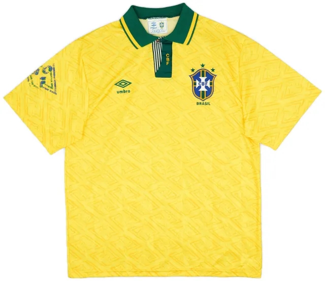 Umbro 1991-93 Brazil Home Shirt - 6/10 - (XL)